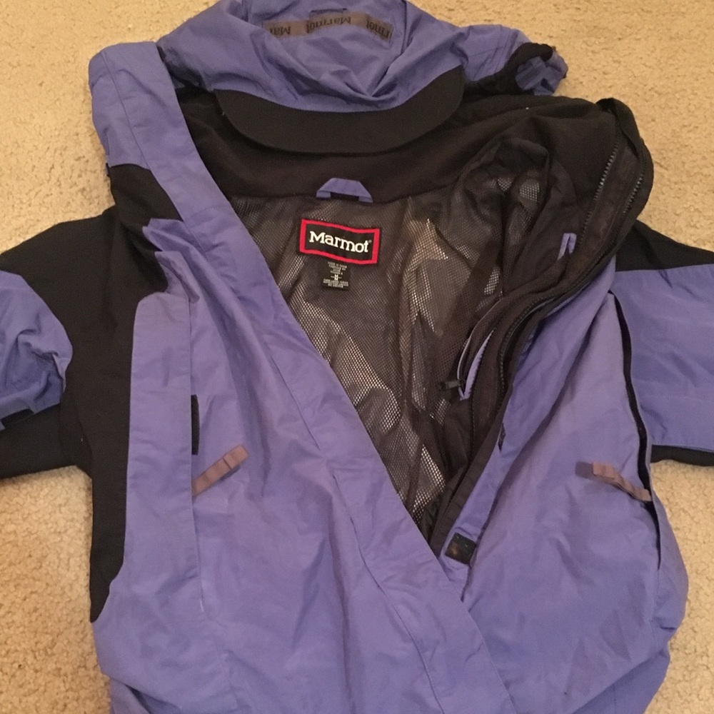 Light purple rain coat